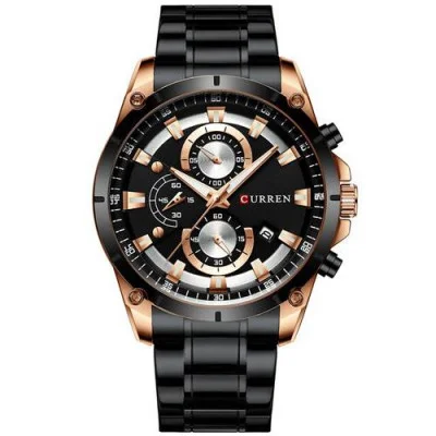 Чоловічий годинник Curren 8360 Black-Gold