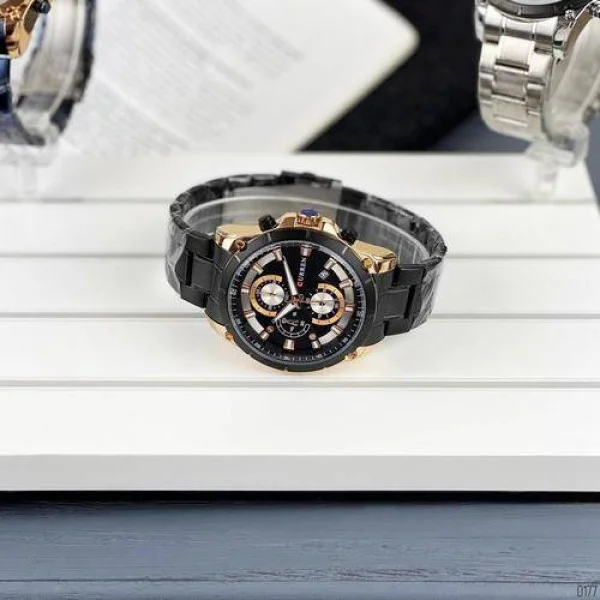 Чоловічий годинник Curren 8360 Black-Gold фото 4