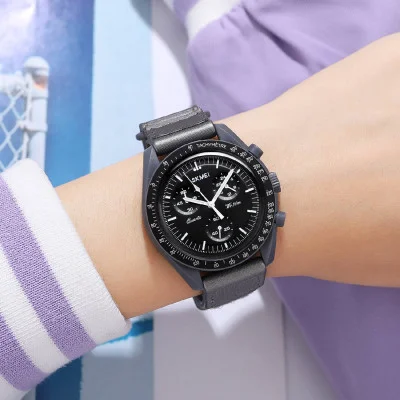 Женские часы Skmei 1982DGYSI Dark Grey-Silver