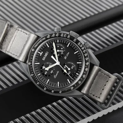 Женские часы Skmei 1982DGYSI Dark Grey-Silver
