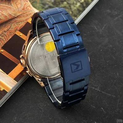 Чоловічий годинник Curren 8363 Blue-Cuprum