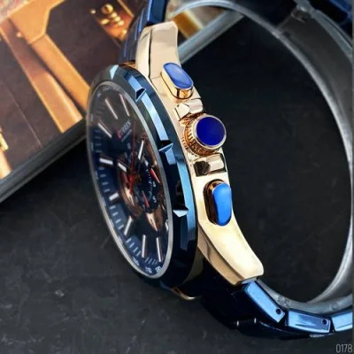Чоловічий годинник Curren 8363 Blue-Cuprum