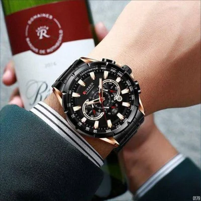Чоловічий годинник Curren 8363 Black-Cuprum
