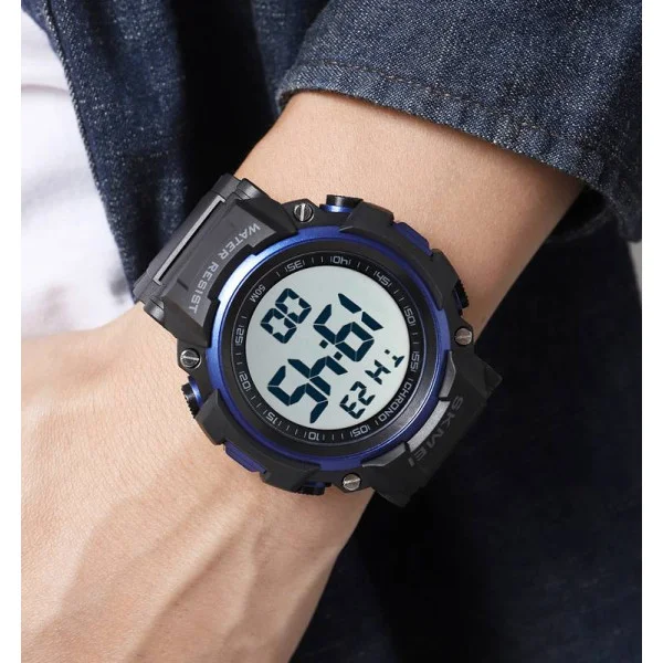 Мужские часы Skmei 1886BUWT Black-Blue-White фото 4