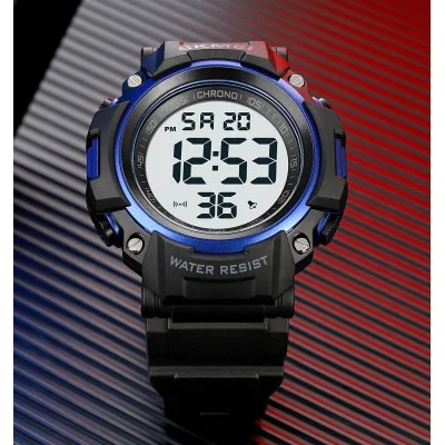 Мужские часы Skmei 1886BUWT Black-Blue-White