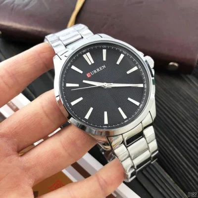 Чоловічий годинник Curren 8322 Silver-Black