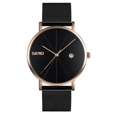 Чоловічий годинник Skmei 9183RGBK Black-Rose Gold