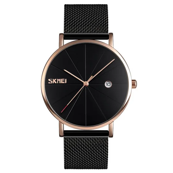 Чоловічий годинник Skmei 9183RGBK Black-Rose Gold фото 1