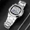 Чоловічий годинник Skmei 2004SIWT Silver-White фото 4