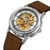 Чоловічий годинник Skmei M035LSIDKBN Silver-Dark Brown Leather фото 3