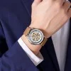 Чоловічий годинник Skmei M035LSIDKBN Silver-Dark Brown Leather фото 5