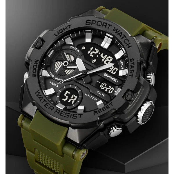  Чоловічий годинник Skmei 2383AG Army Green фото 3