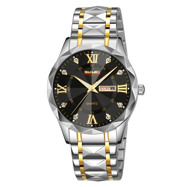 Чоловічий годинник Skmei 9369TGDBK Gold-Black фото 1