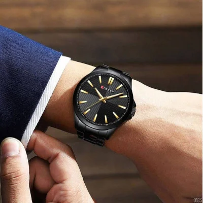 Чоловічий годинник Curren 8322 Black-Gold
