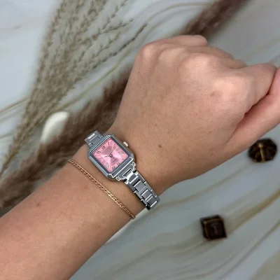 Женские часы Skmei 2582SIPK Silver-Pink