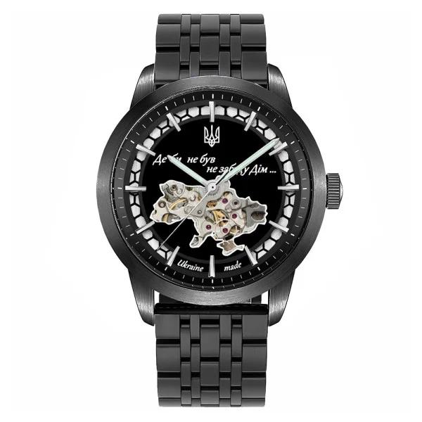 Чоловічий годинник Awarder 043-1 Де би не був All Black Steel Miyota фото 1