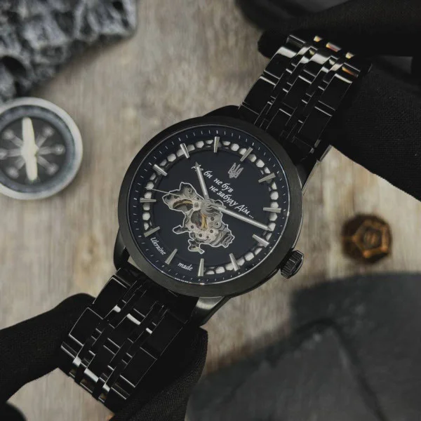 Чоловічий годинник Awarder 043-1 Де би не був All Black Steel Miyota фото 5