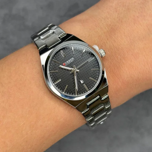 Чоловічий годинник Curren 8439L Silver-Gold-Green фото 8