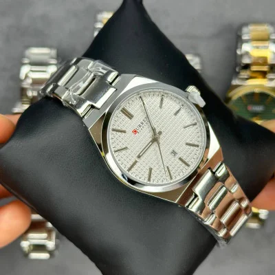Чоловічий годинник Curren 8439L Silver-Gold-Green