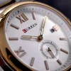 Чоловічий годинник Curren 8471 Silver-Gold-White фото 4