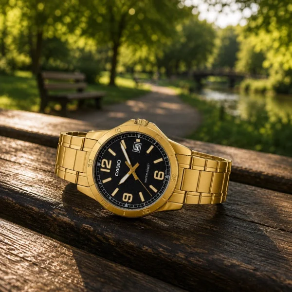 Чоловічий годинник Casio MTP-V004G-1B фото 5