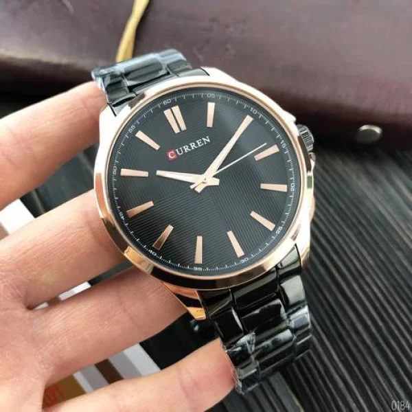 Чоловічий годинник Curren 8322 Cuprum-Black фото 3