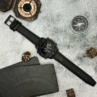Чоловічий годинник Skmei 1864LBKBK Black-Black Leather