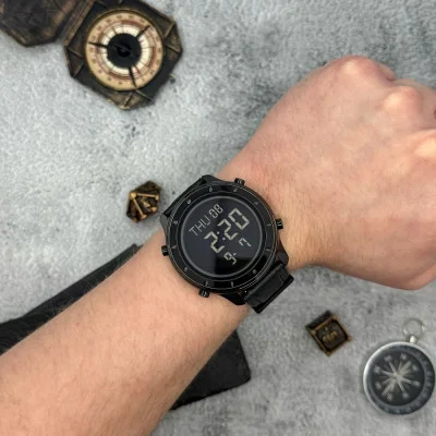 Чоловічий годинник Skmei 1864LBKBK Black-Black Leather
