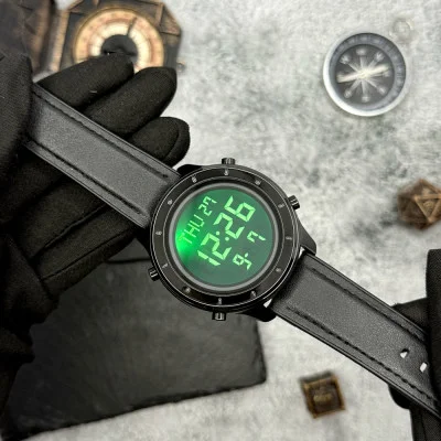 Чоловічий годинник Skmei 1864LBKBK Black-Black Leather