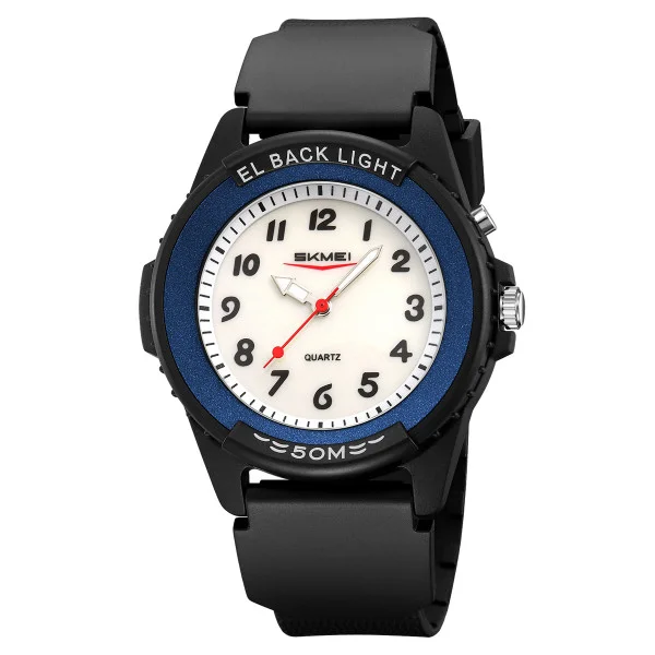 Чоловічий годинник Skmei 2433BKBU-AC Black-Blue Namber фото 1