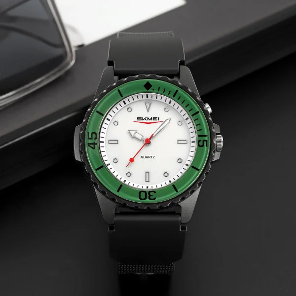 Чоловічий годинник Skmei 2433BKGN Black-Green фото 3