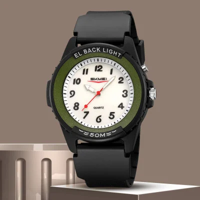 Чоловічий годинник Skmei 2433BKGN-AC Black-Green Namber