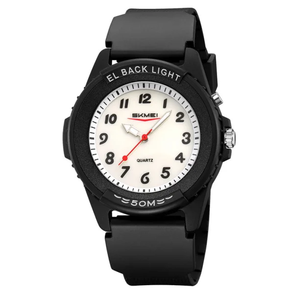 Чоловічий годинник Skmei 2433BKWT-AC Black-White Namber фото 1