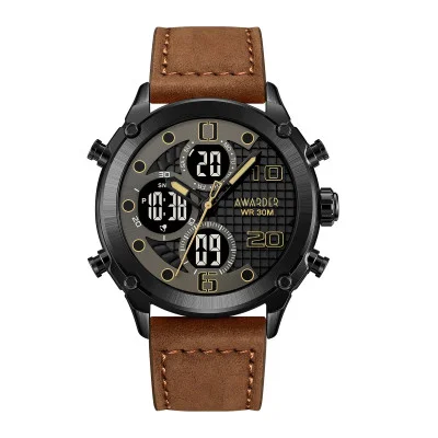 Чоловічий годинник Awarder 017 Black-Brown