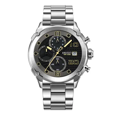 Awarder 016 Silver-Black Steel