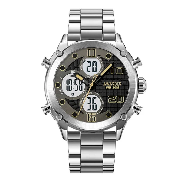 Чоловічий годинник Awarder 017 Silver-White Steel фото 1