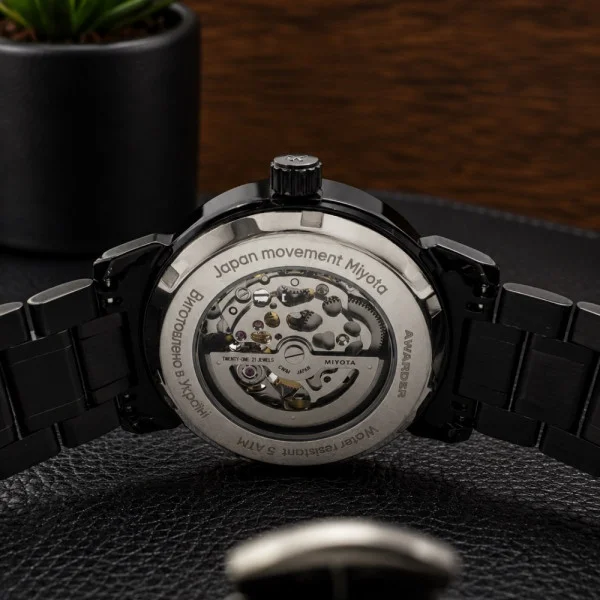 Чоловічий годинник Awarder 048 Не Забуду Дім All Black Steel фото 10