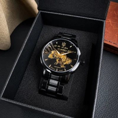 Чоловічий годинник Awarder 048 Не Забуду Дім Black-Gold Steel