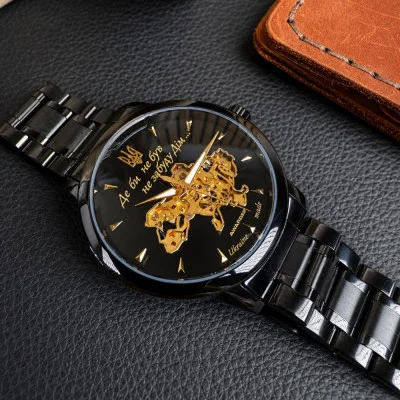 Мужские часы 	 Awarder 048 Не Забуду Дім Black-Gold Steel