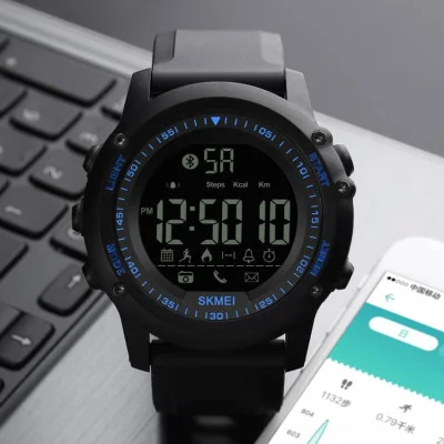 Чоловічий годинник Skmei 1321BU Blue Bluetooth