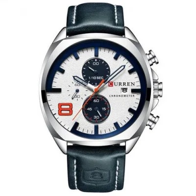 Чоловічий годинник Curren 8324 Silver-White