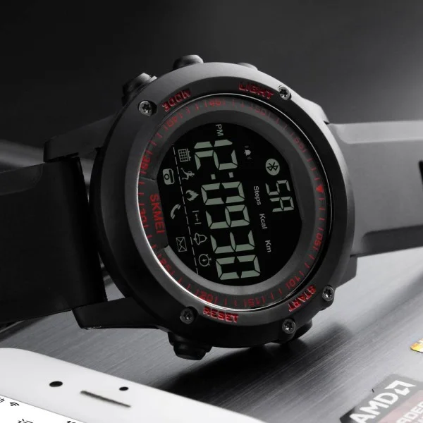Мужские часы Skmei 1321RD Red Bluetooth фото 5