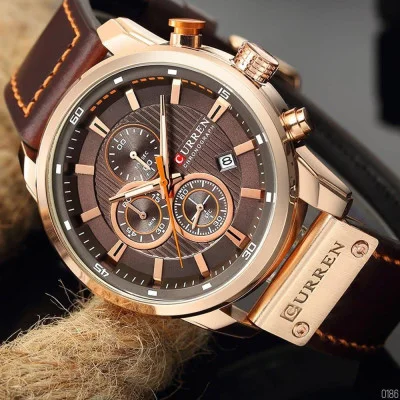 Чоловічий годинник Curren 8291 Cuprum-Brown
