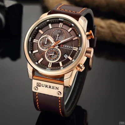 Чоловічий годинник Curren 8291 Cuprum-Brown