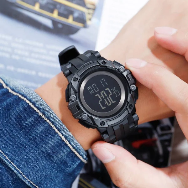 Чоловічий годинник Skmei 1545BKBK Black-Black фото 3