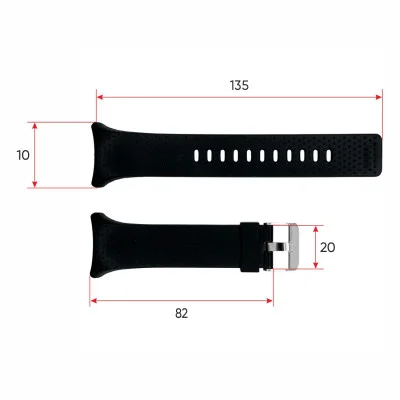 Ремінець для годинника Skmei 1856BK Black