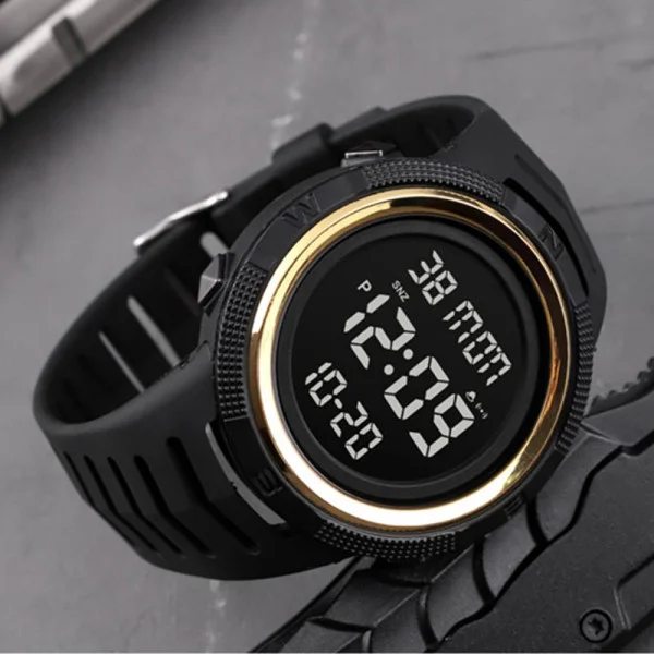 Чоловічий годинник Skmei 1632GDBK GoldBlack фото 5