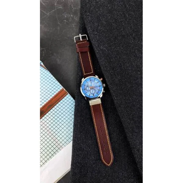 Чоловічий годинник Curren 8291 Silver-Blue фото 11