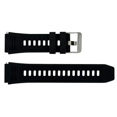 Ремінець для смарт годинника Black-Silver 22 мм
