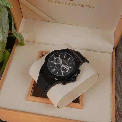Чоловічий годинник Pagani Design PD-YS032 Black-Black-Black Rubber